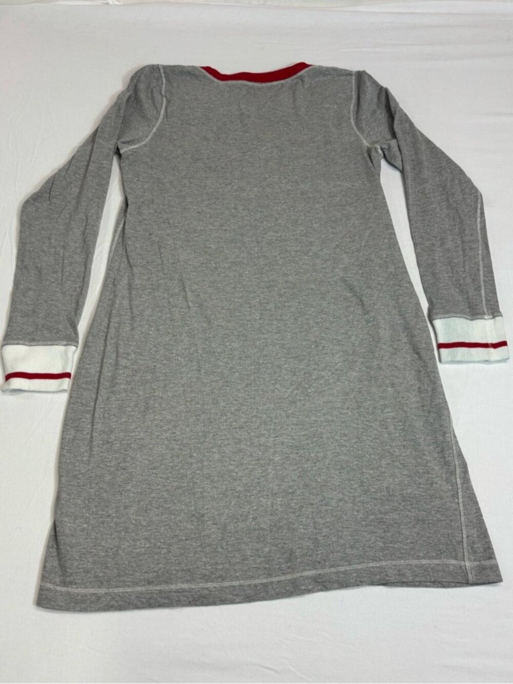 Little Blue House by Hatley Bear Henley Sleepshirt Nightdress Grey Medium - 591 - Picture 6 of 6